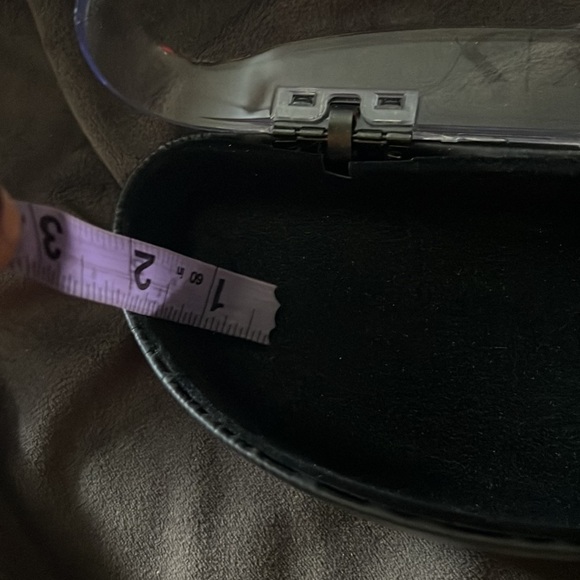 Armani Exchange black clear sunglasses case - Picture 8 of 9